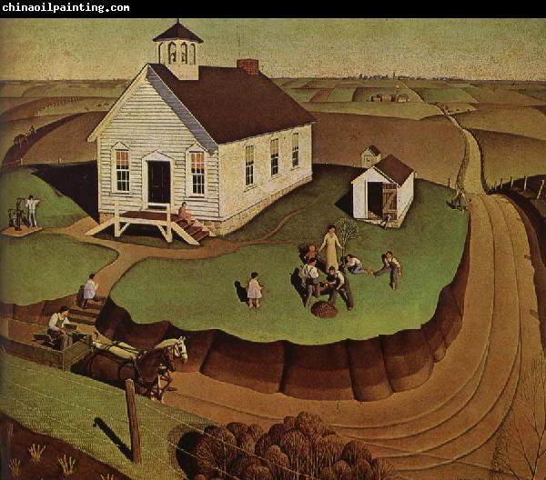 Grant Wood The day of Planting