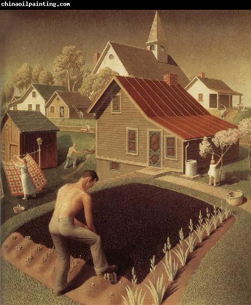 Grant Wood Town Spring