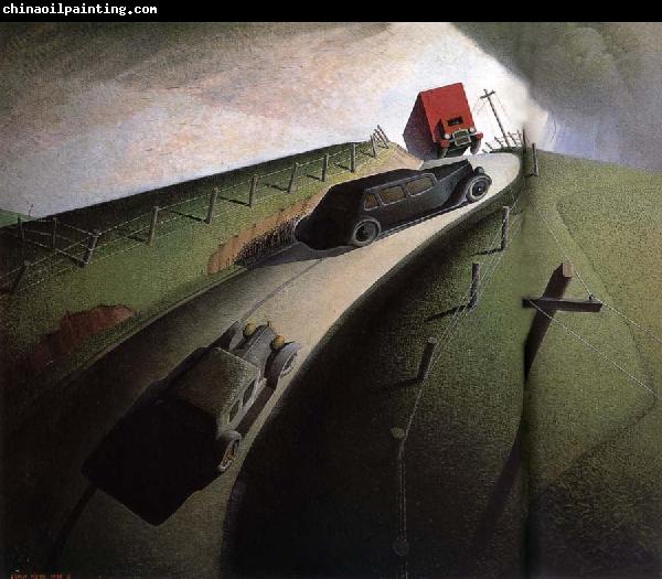 Grant Wood Death on the Ridge