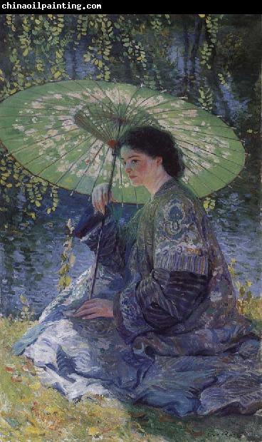 Guy Rose The Green Parasol