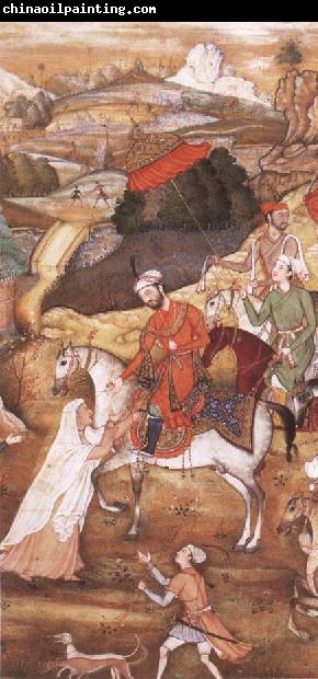 Hindu painter Sultan Sanjar and the widow