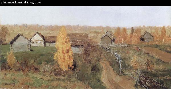 Isaac Levitan Golden Autumn,in the Village