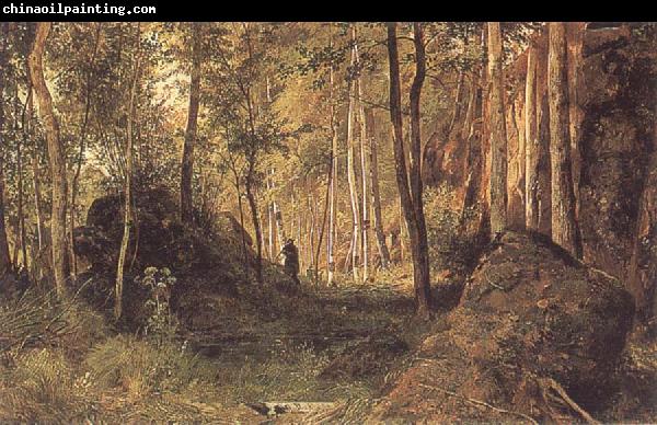 Ivan Shishkin Landscape with a Hunter