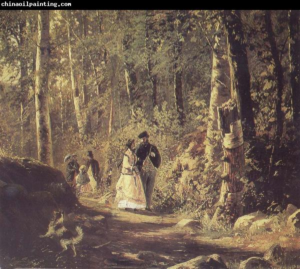 Ivan Shishkin A Stroll in the Forest