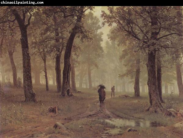 Ivan Shishkin Rain in an Oak Forest