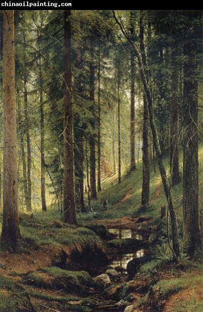 Ivan Shishkin The Brook in the Forest