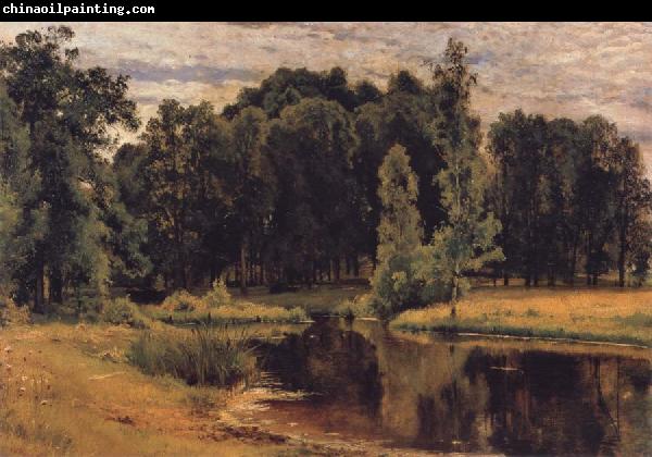 Ivan Shishkin The Pond in the old Flower gardens