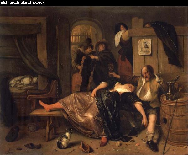 Jan Steen The Drunken couple.