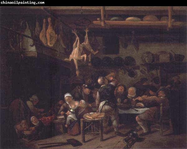 Jan Steen The Fat Kitchen