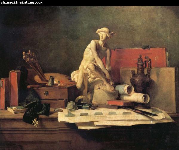 Jean Baptiste Simeon Chardin Still Life with the Attributes of the Arts