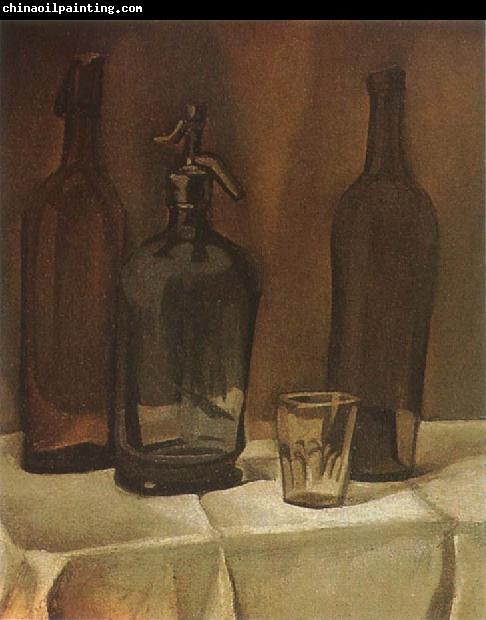 Juan Gris Siphon and winebottle