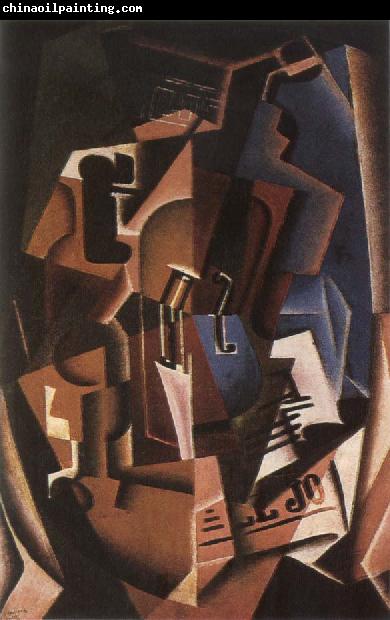 Juan Gris Still life fiddle and newspaper