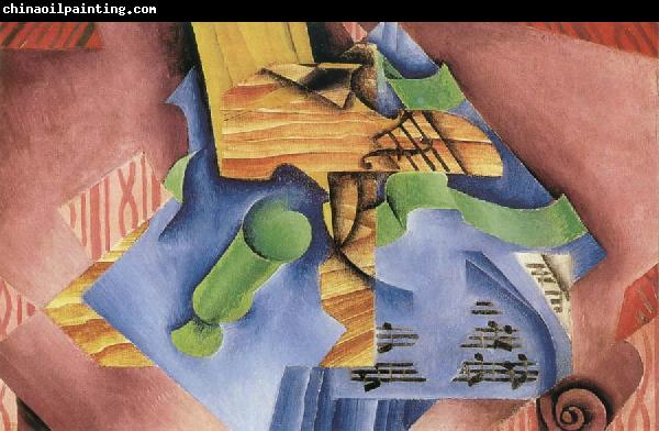 Juan Gris Fiddle and Goblet