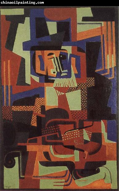 Juan Gris The man play fiddle