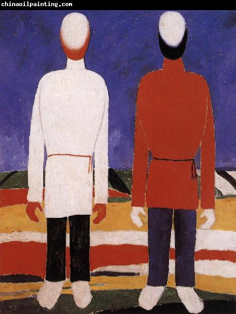 Kasimir Malevich Two men portrait