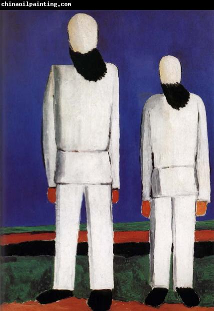 Kasimir Malevich Two men portrait