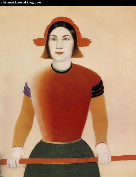 Kasimir Malevich The girl with red stick