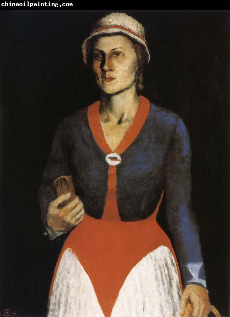 Kasimir Malevich The Portrait of artist-s wife