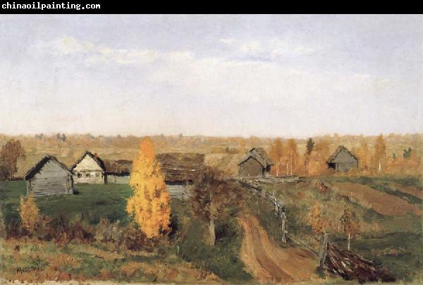 Levitan, Isaak Golden Autumn-village and small town