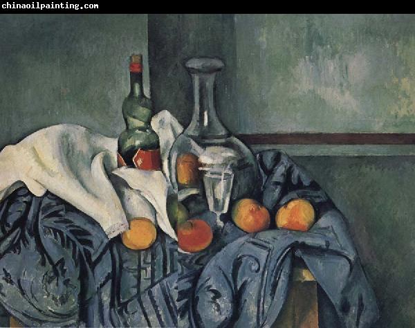 Paul Cezanne Nature mort a la Bouteille de Peppermint