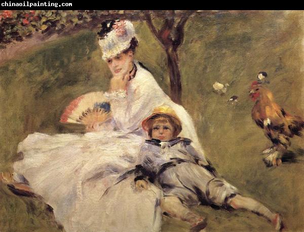 Pierre-Auguste Renoir Madame Claude Monet aver son Fils