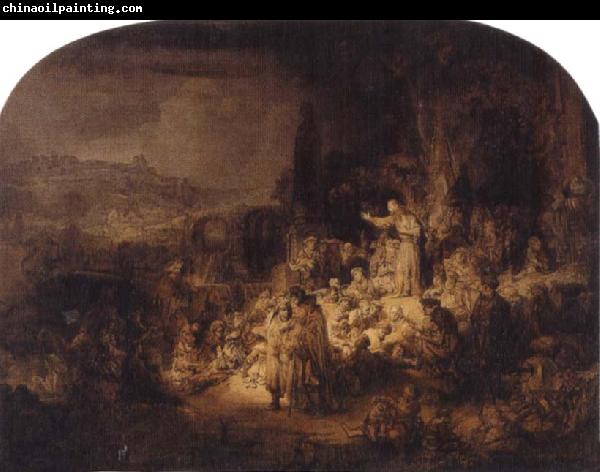 REMBRANDT Harmenszoon van Rijn St.John the Baptist Preaching