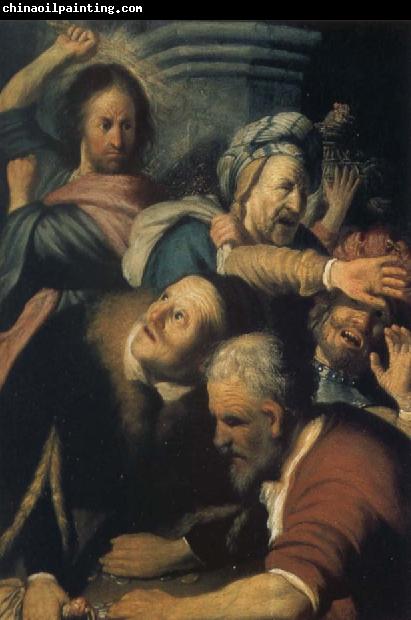 REMBRANDT Harmenszoon van Rijn Christ Driving the Money Changers from the Temple