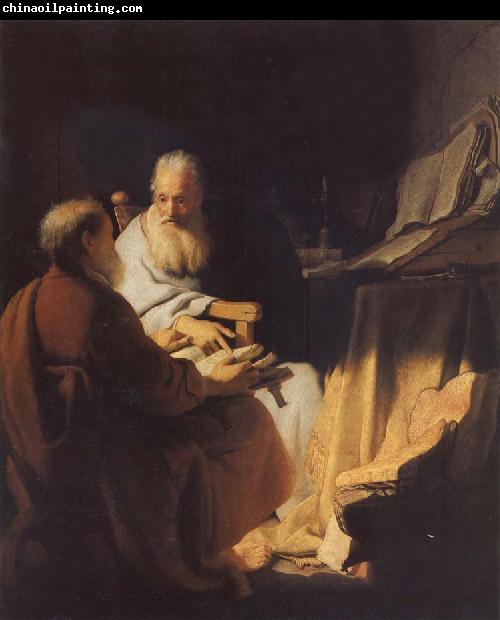 REMBRANDT Harmenszoon van Rijn Two Scholars Disputing