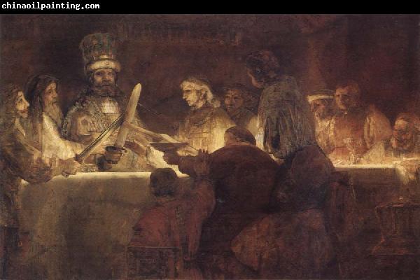 REMBRANDT Harmenszoon van Rijn The Conspiracy of Claudius Civilis