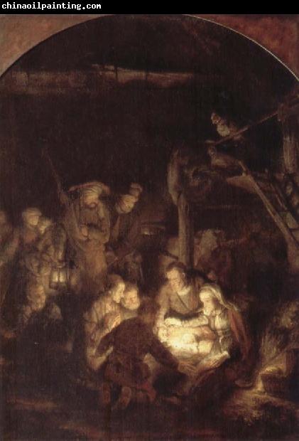 REMBRANDT Harmenszoon van Rijn The Adoration of the Shepherds