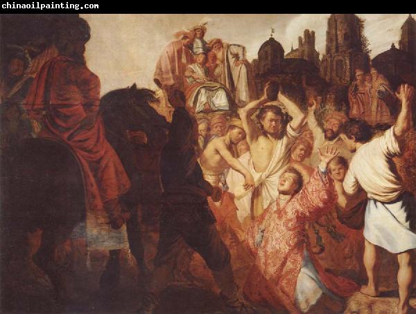 REMBRANDT Harmenszoon van Rijn The Martyrdom of St.Stephen