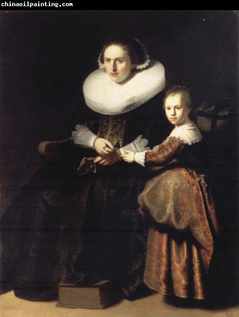 REMBRANDT Harmenszoon van Rijn Susana van Collen,Wife of Jean Pellicorne,and Her daughter Eva