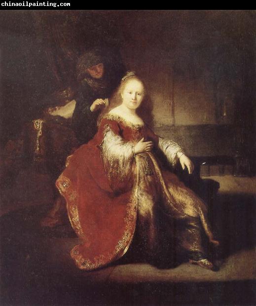 REMBRANDT Harmenszoon van Rijn Esther Preparing to Intercede with Abasuerus