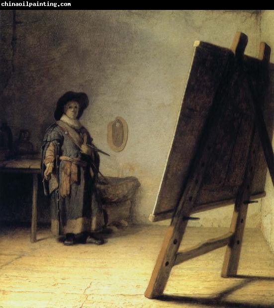 REMBRANDT Harmenszoon van Rijn A Young Painter in His Studio