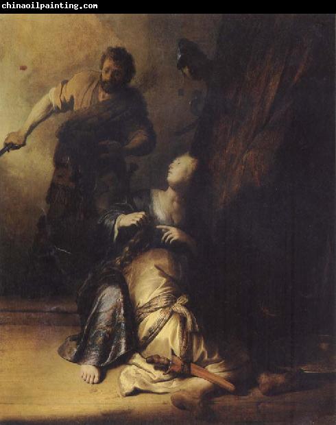 REMBRANDT Harmenszoon van Rijn Samson Betrayed by Delilah