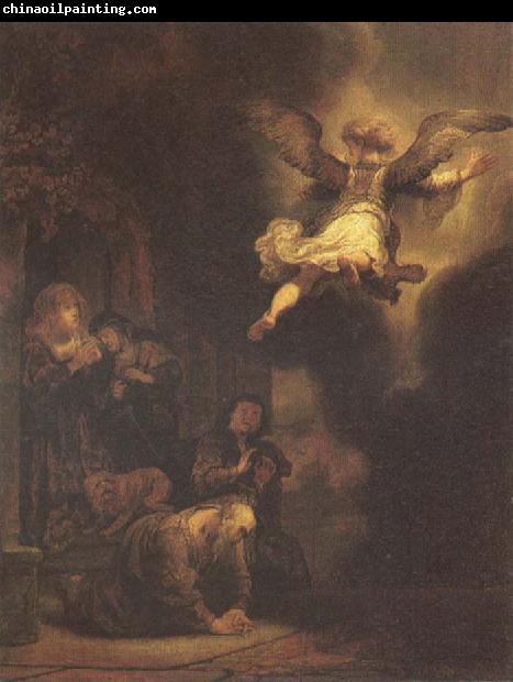 REMBRANDT Harmenszoon van Rijn The Angel Leaving Tobias and His Family