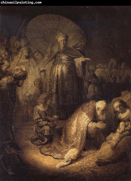 REMBRANDT Harmenszoon van Rijn The Adoration of The Magi