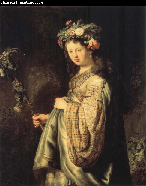 REMBRANDT Harmenszoon van Rijn Saskia sa Flora