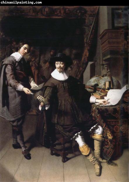 REMBRANDT Harmenszoon van Rijn Constantijn Huygens and His Secretary