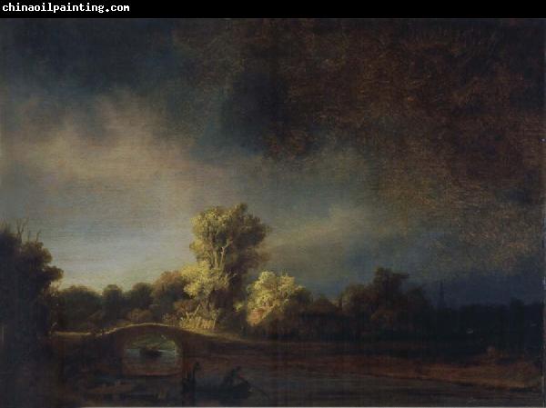 REMBRANDT Harmenszoon van Rijn Landscape with a Stone Bridge