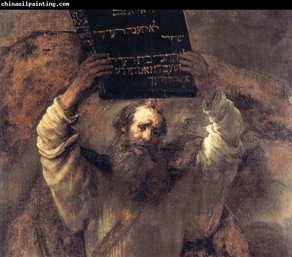 REMBRANDT Harmenszoon van Rijn Moses with the Tablets of the Law