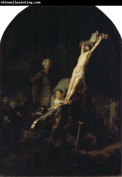 REMBRANDT Harmenszoon van Rijn The Raising of the Cross