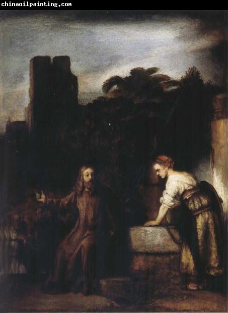 REMBRANDT Harmenszoon van Rijn Christ and the Woman of Samaria