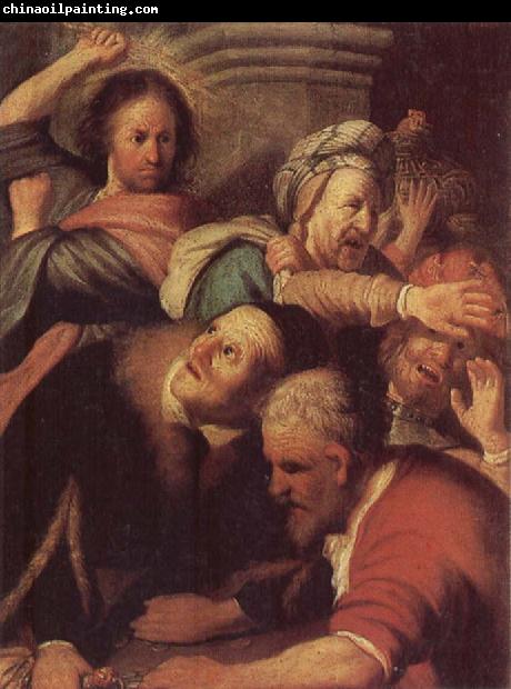 REMBRANDT Harmenszoon van Rijn Christ Driving the Money-changers from the Temple