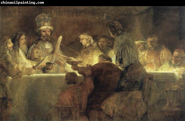 REMBRANDT Harmenszoon van Rijn The Conspiracy of the Batavians under Claudius Civilis