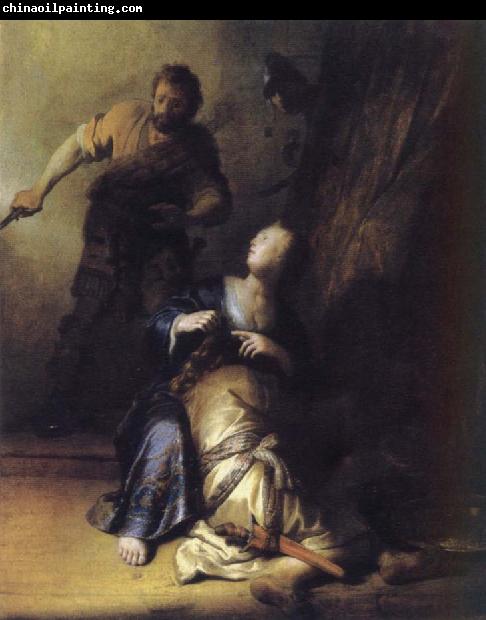 REMBRANDT Harmenszoon van Rijn Samson and Deliah