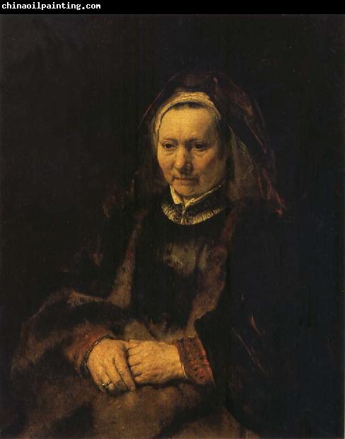 REMBRANDT Harmenszoon van Rijn Portrait of an Old Woman