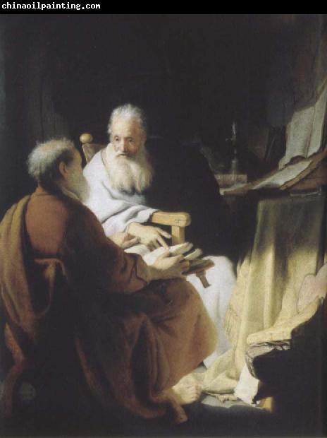 REMBRANDT Harmenszoon van Rijn Two Scholars