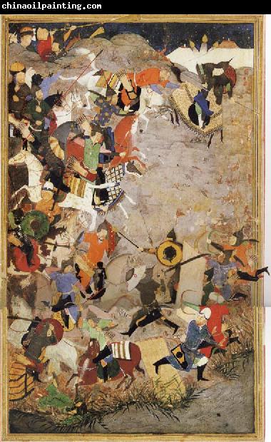 Sharafuddin Yazdi Fighting on the Banks of the Oxus