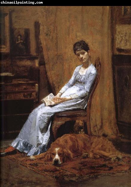 Thomas Eakins The Artist-s wife and his dog